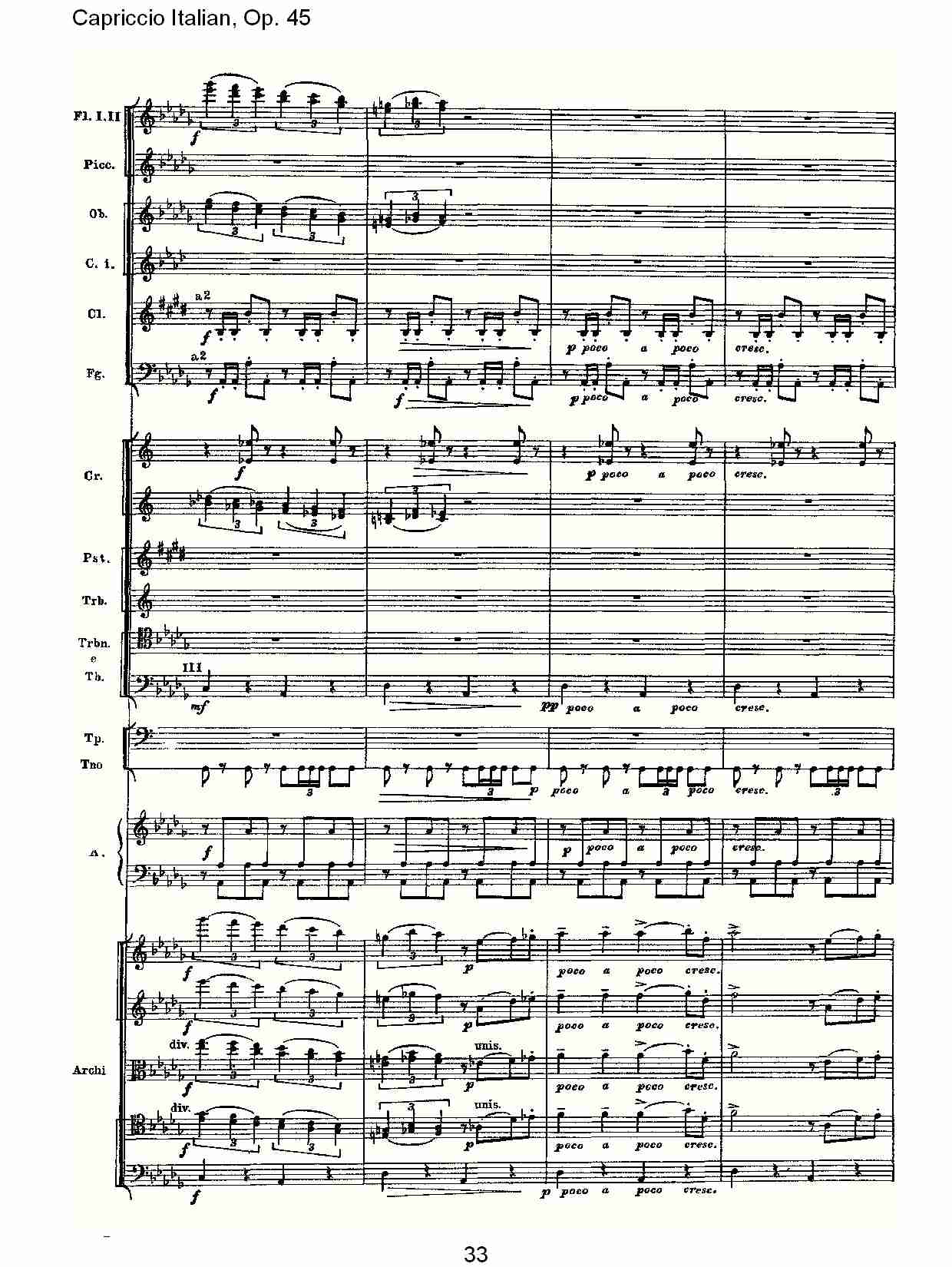 意大利幻想曲,Op.45第一部（七）