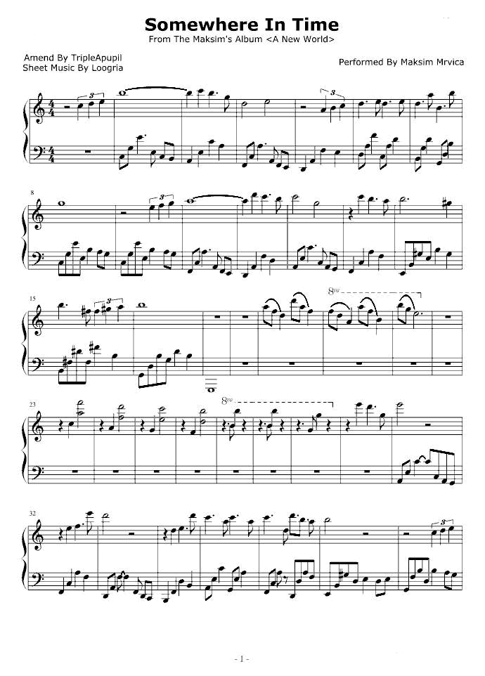 Somewhere In Time-似曾相识