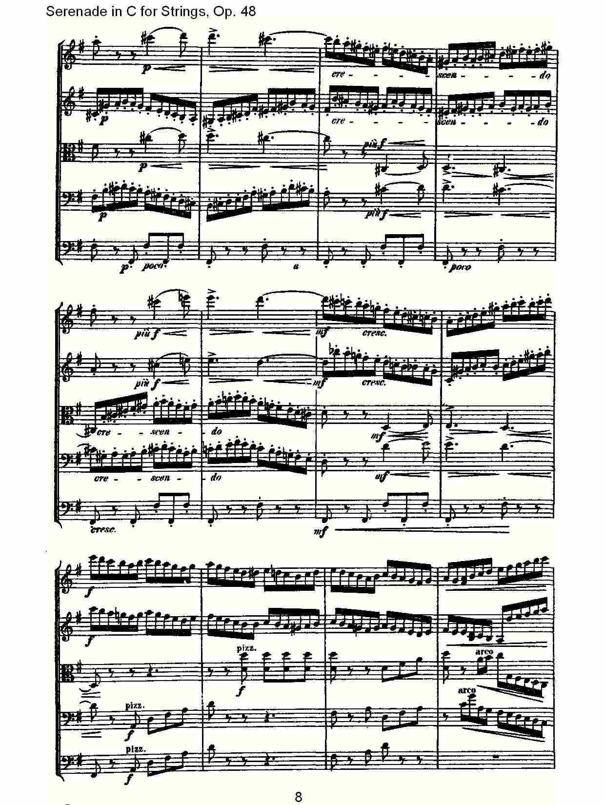 Serenade in C for Strings, Op.48  C调弦乐小夜曲，Op.48（二）