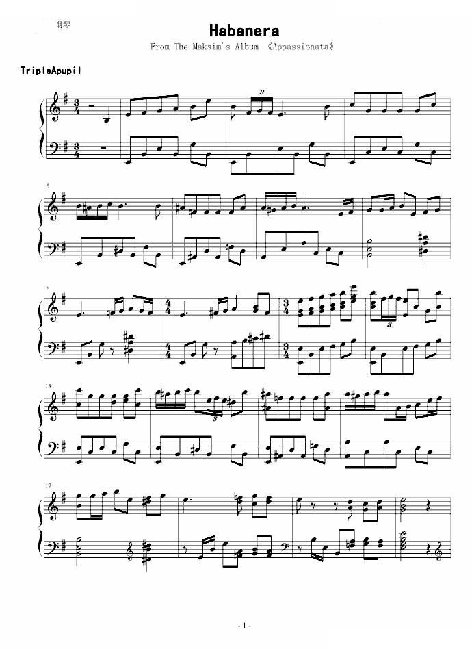 Habanera-哈巴涅拉