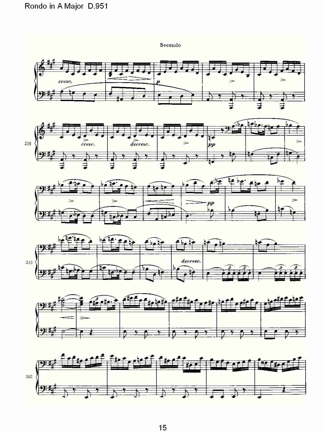 Rondo in A Major D.951  Ａ大调回旋曲D.951（三）