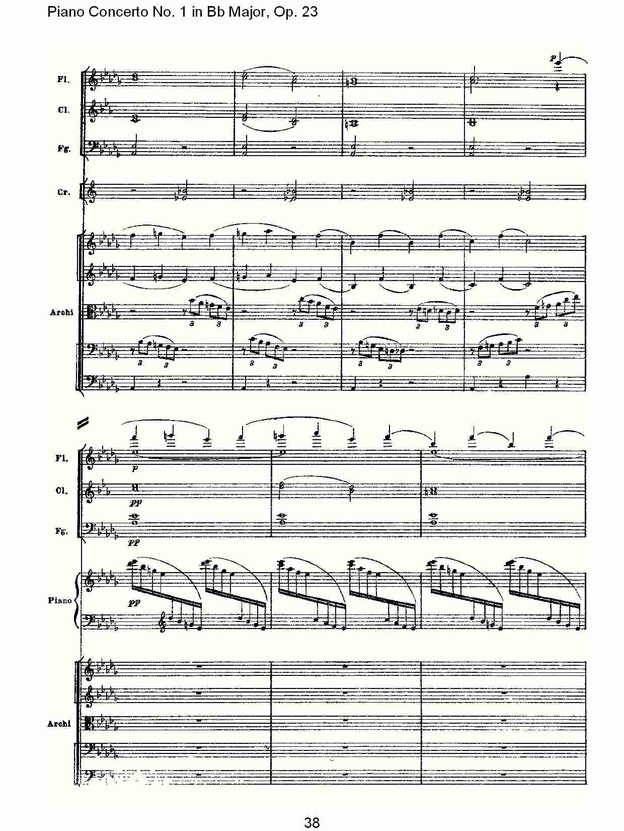 Bb大调第一钢琴协奏曲,Op.23第一乐章第一部（八）