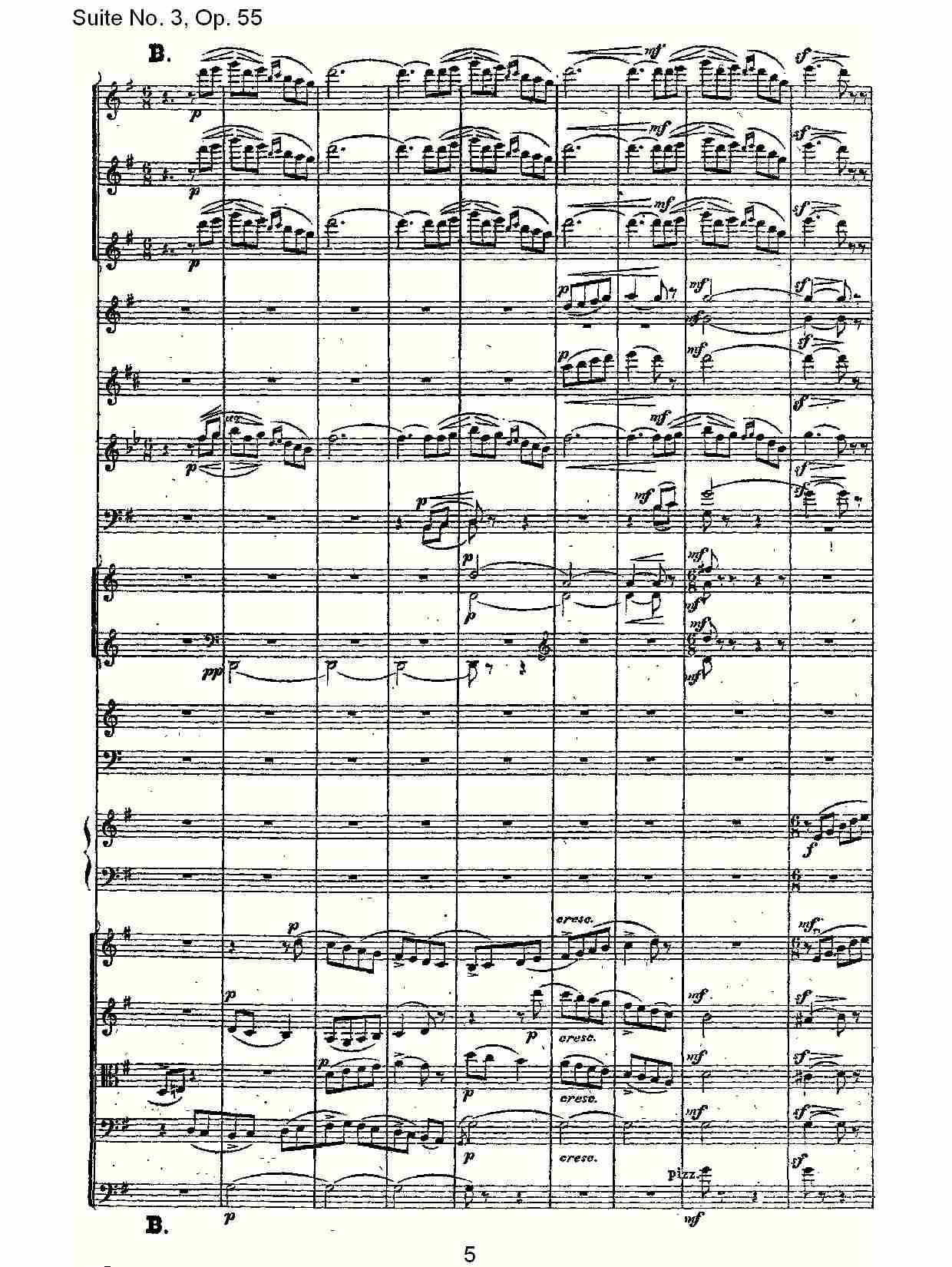 Suite No. 3, Op.55  第三套曲,Op.55第一乐章（一）