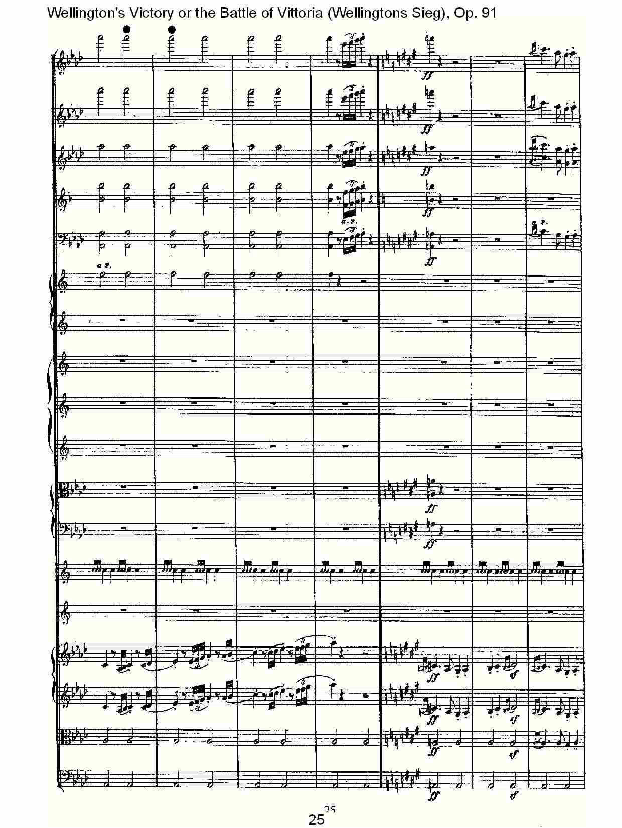 (Wellingtons Sieg), Op.91(第一乐章)(三)
