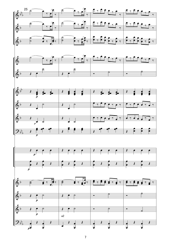 拉德茨基进行曲(总谱)军乐