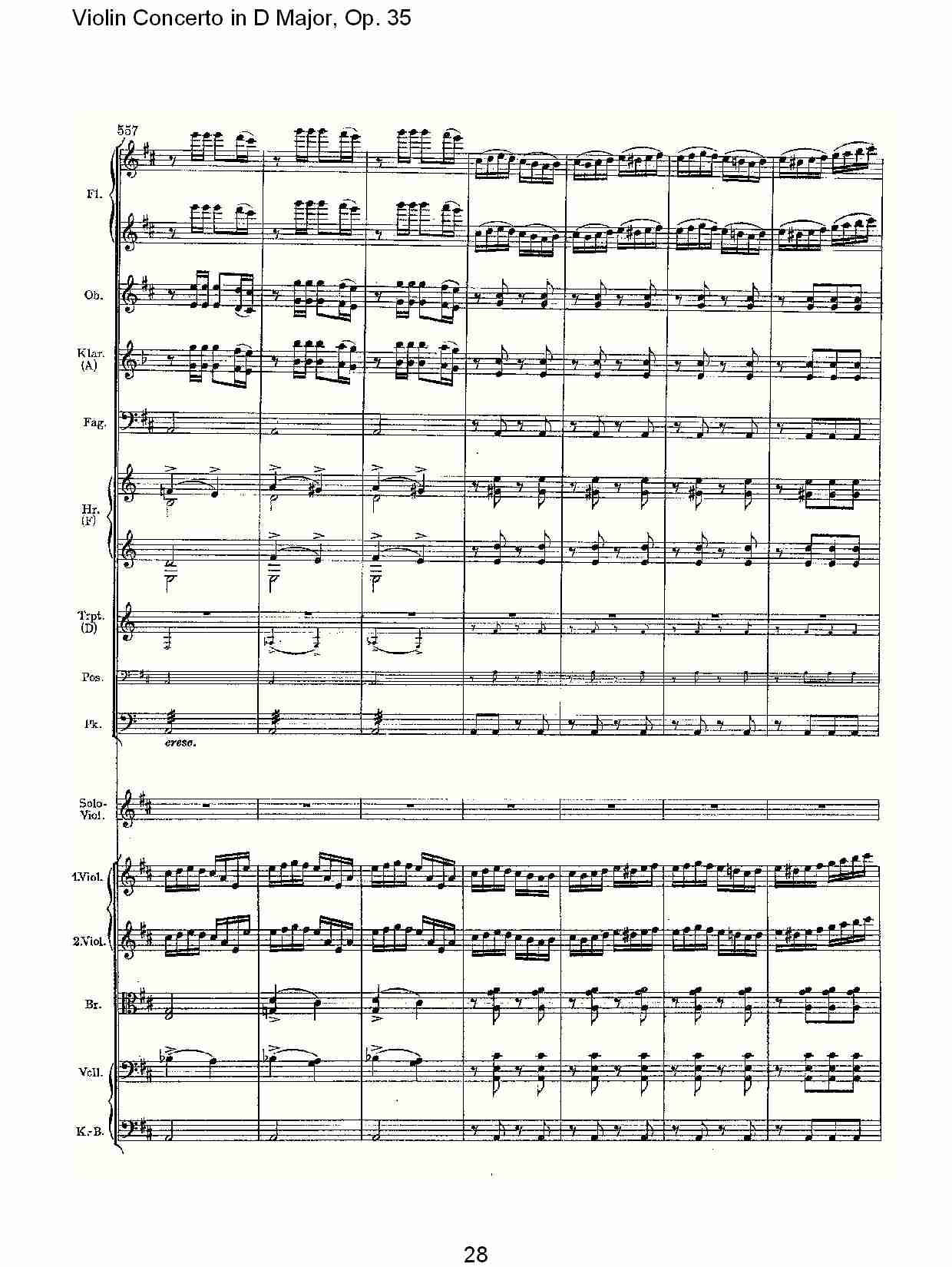 D大调小提琴协奏曲, Op.35第三乐章（六）
