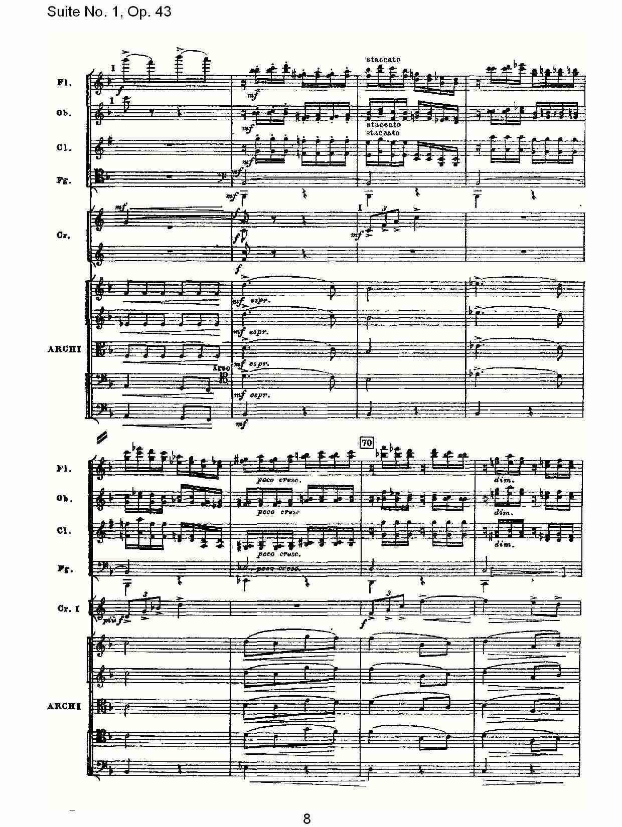 Suite No.1, Op.43   第一套曲,Op.43第三乐章（二）