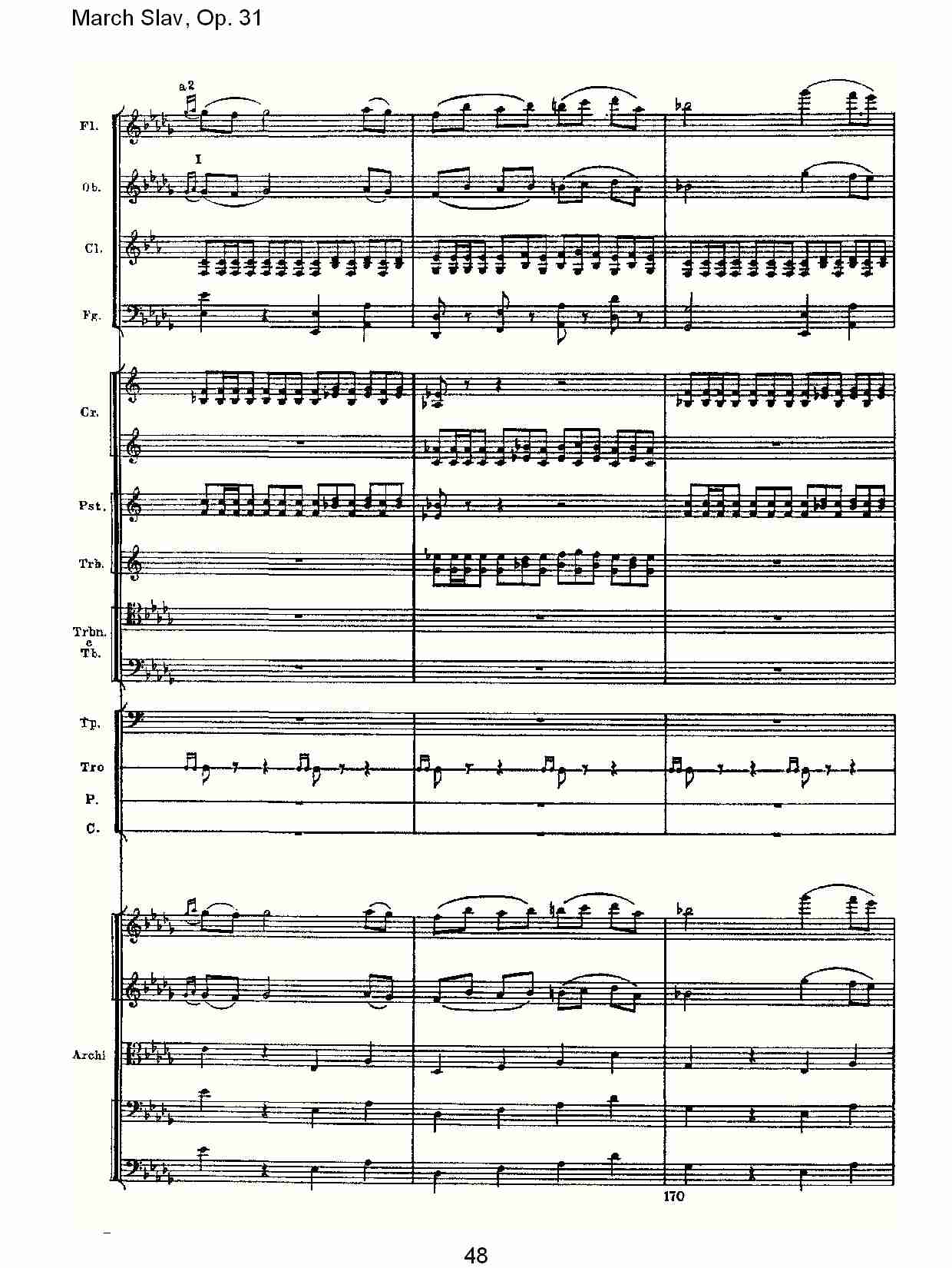 March Slav, Op.31   斯拉夫进行曲，Op.31（十）