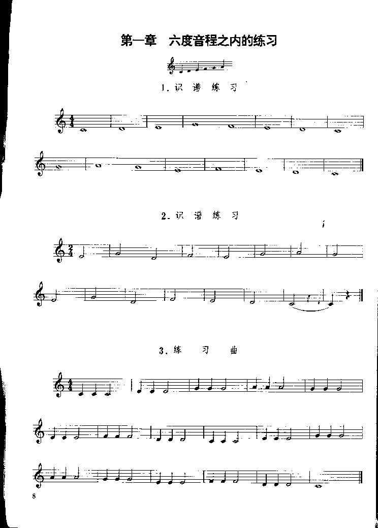 单簧管基础教程第一章P008