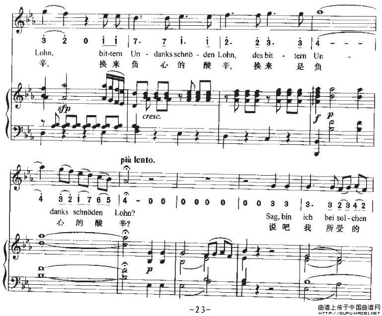 Ha，Treuloser（嘿，负心人）（中外文对照、正谱）P23