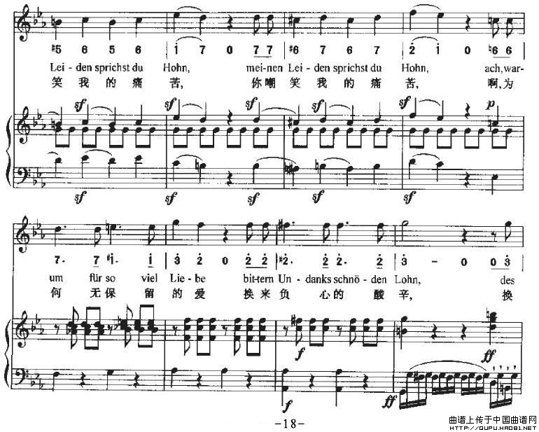 Ha，Treuloser（嘿，负心人）（中外文对照、正谱）P18