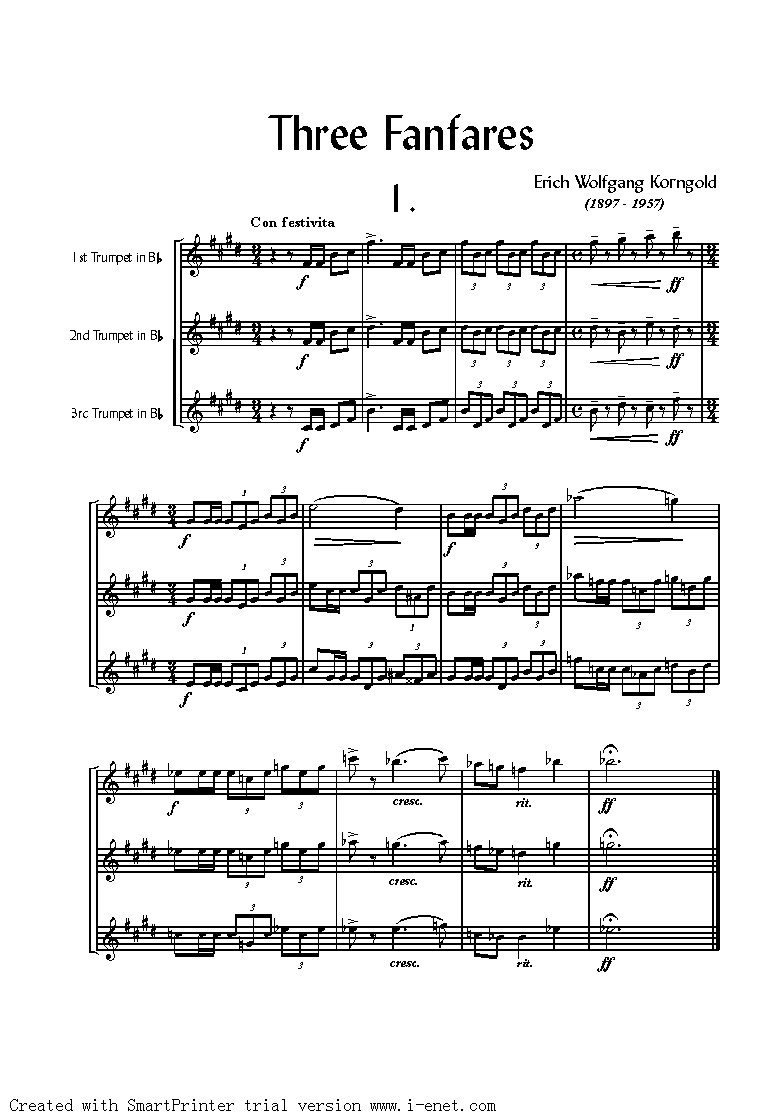 Three Fanfares