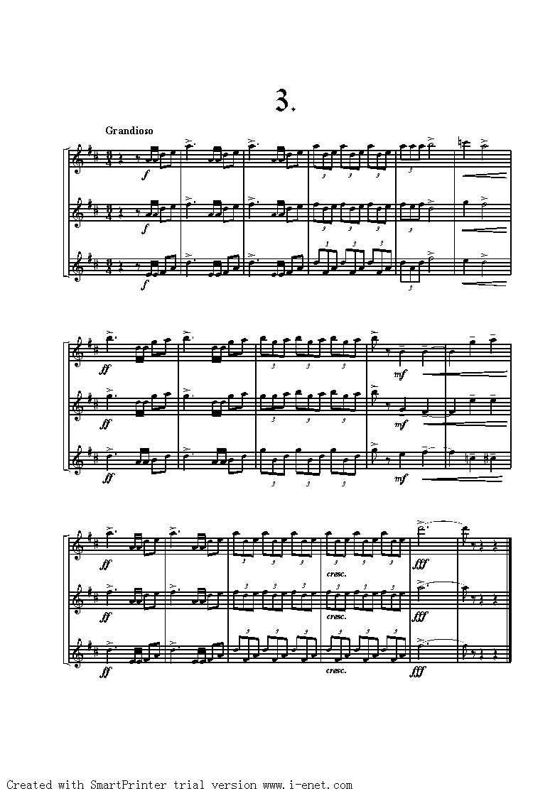 Three Fanfares