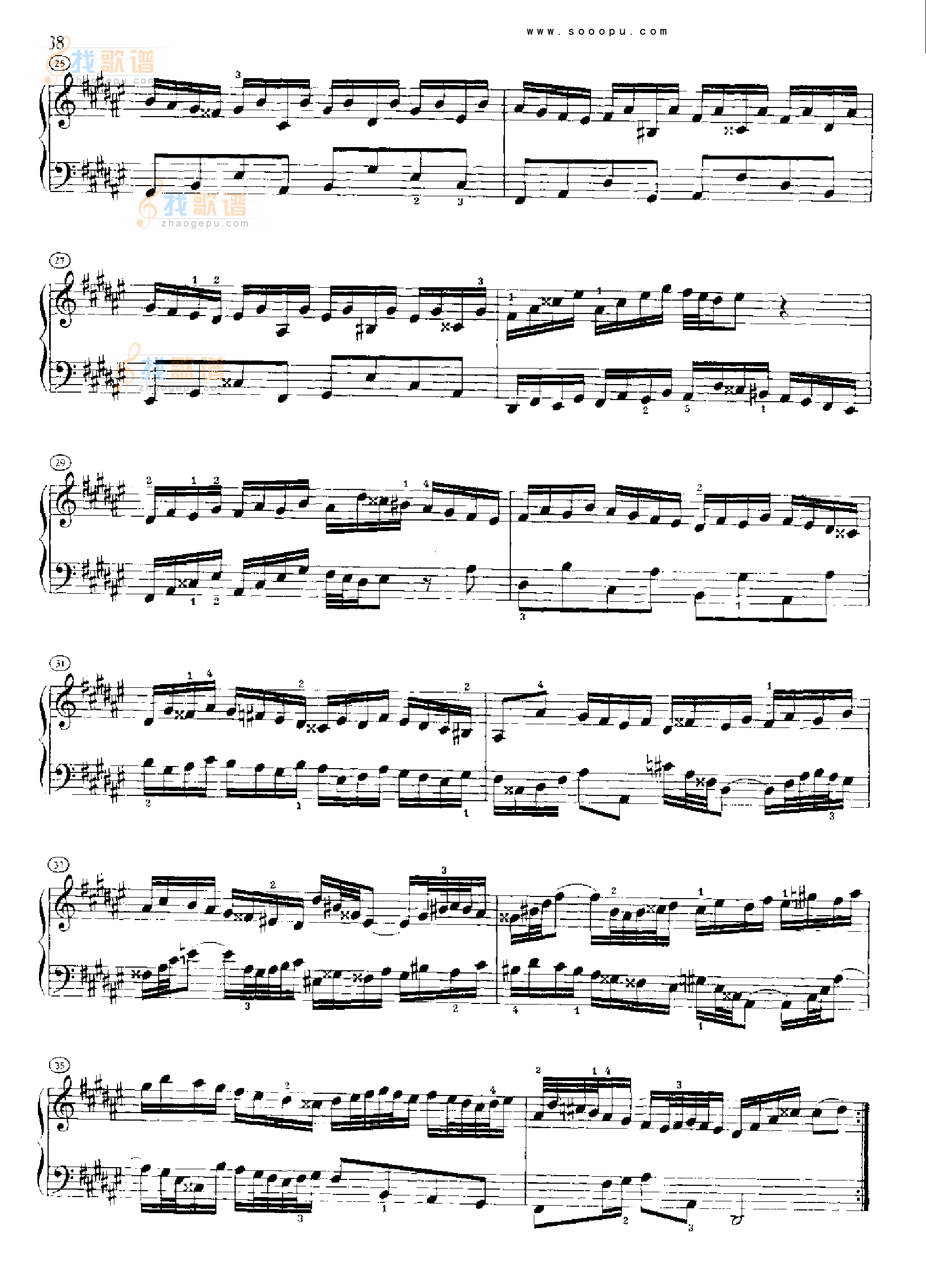 巴赫平均律曲集第二册第8首 