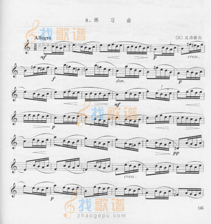克洛捷练习曲[法]