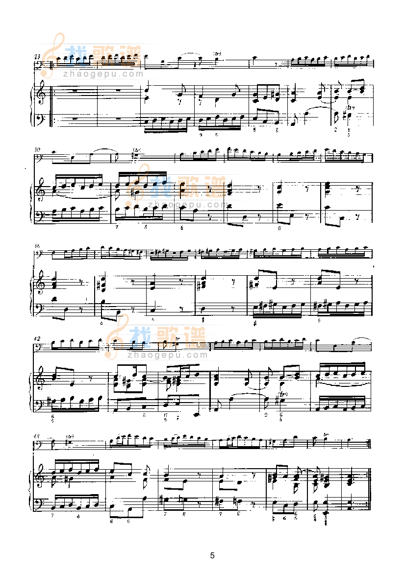 a小调奏鸣曲（钢伴） 弦乐类 大提琴