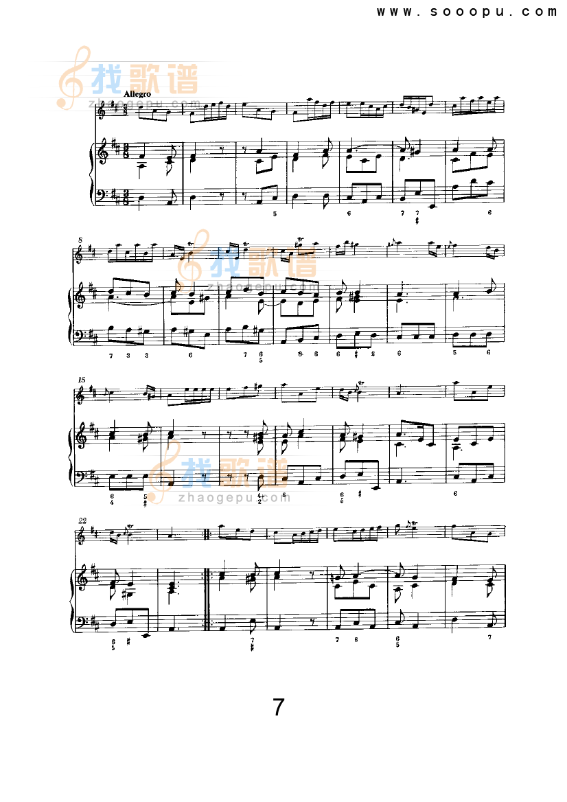 D大调第四奏鸣曲 
