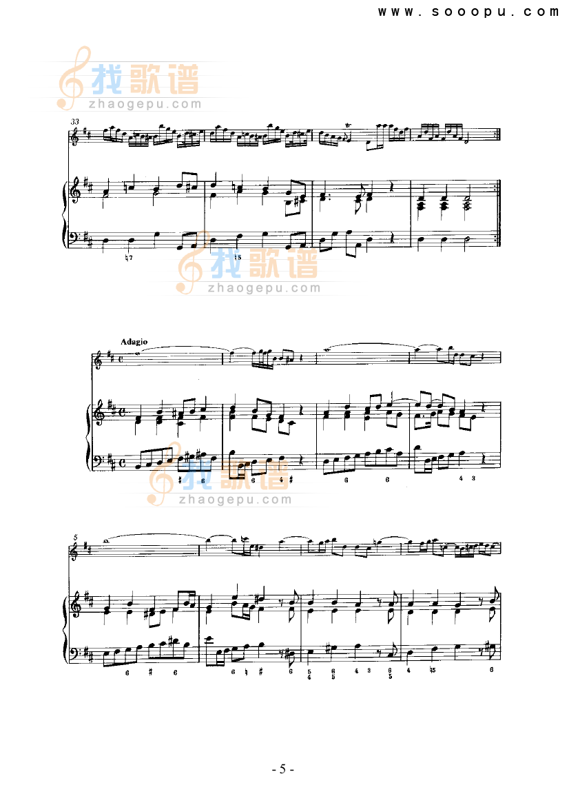 六首奏鸣曲（总谱） 