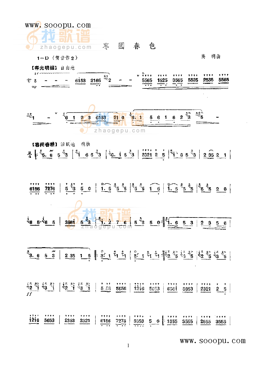 枣园春色