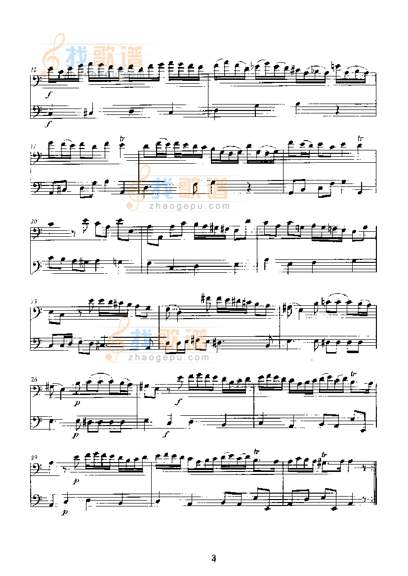 a小调奏鸣曲 弦乐类 大提琴