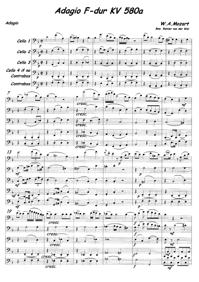 agagio f dur kv 580