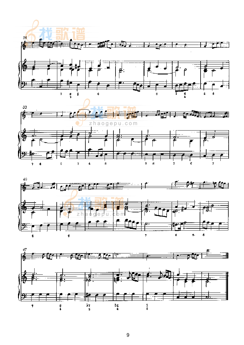 D大调第五奏鸣曲（钢伴） 