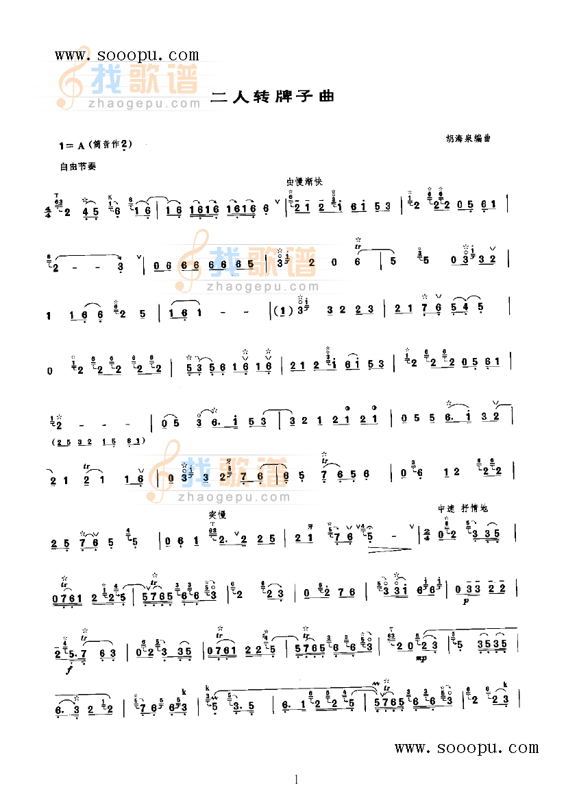 二人转牌子曲