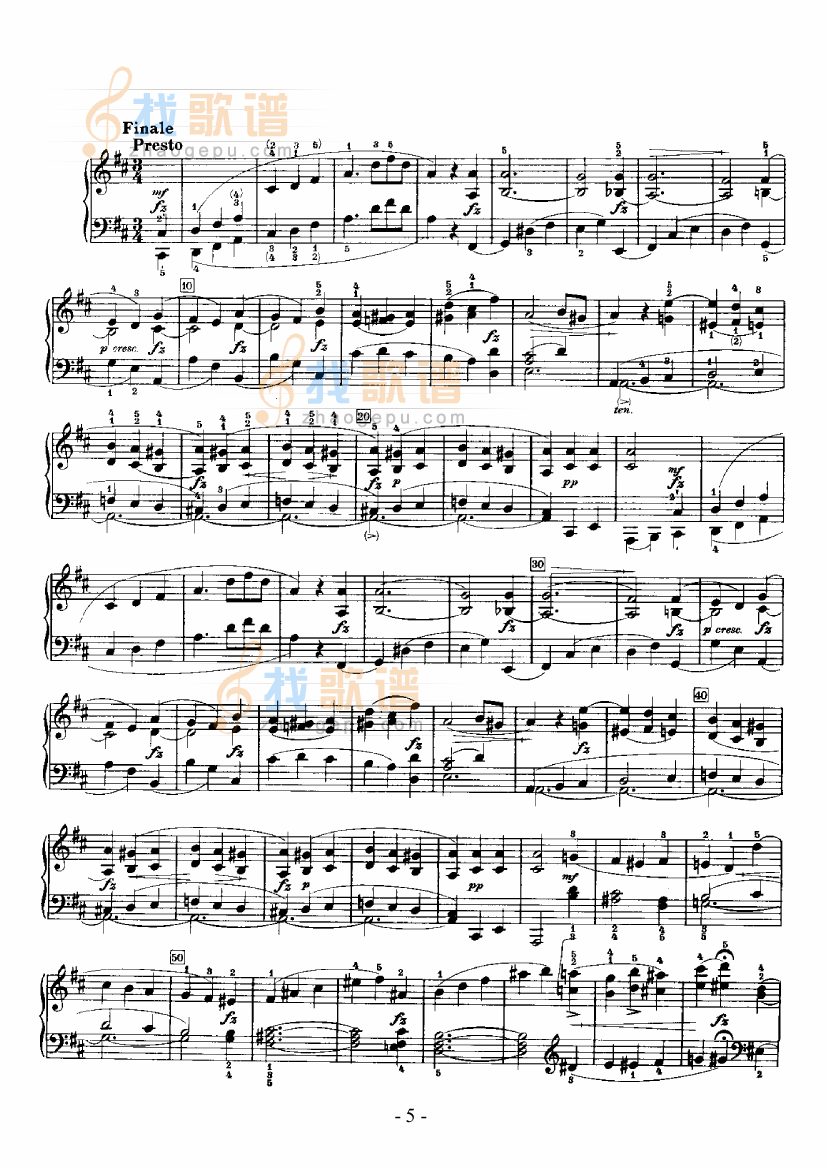 D大调奏鸣曲 
