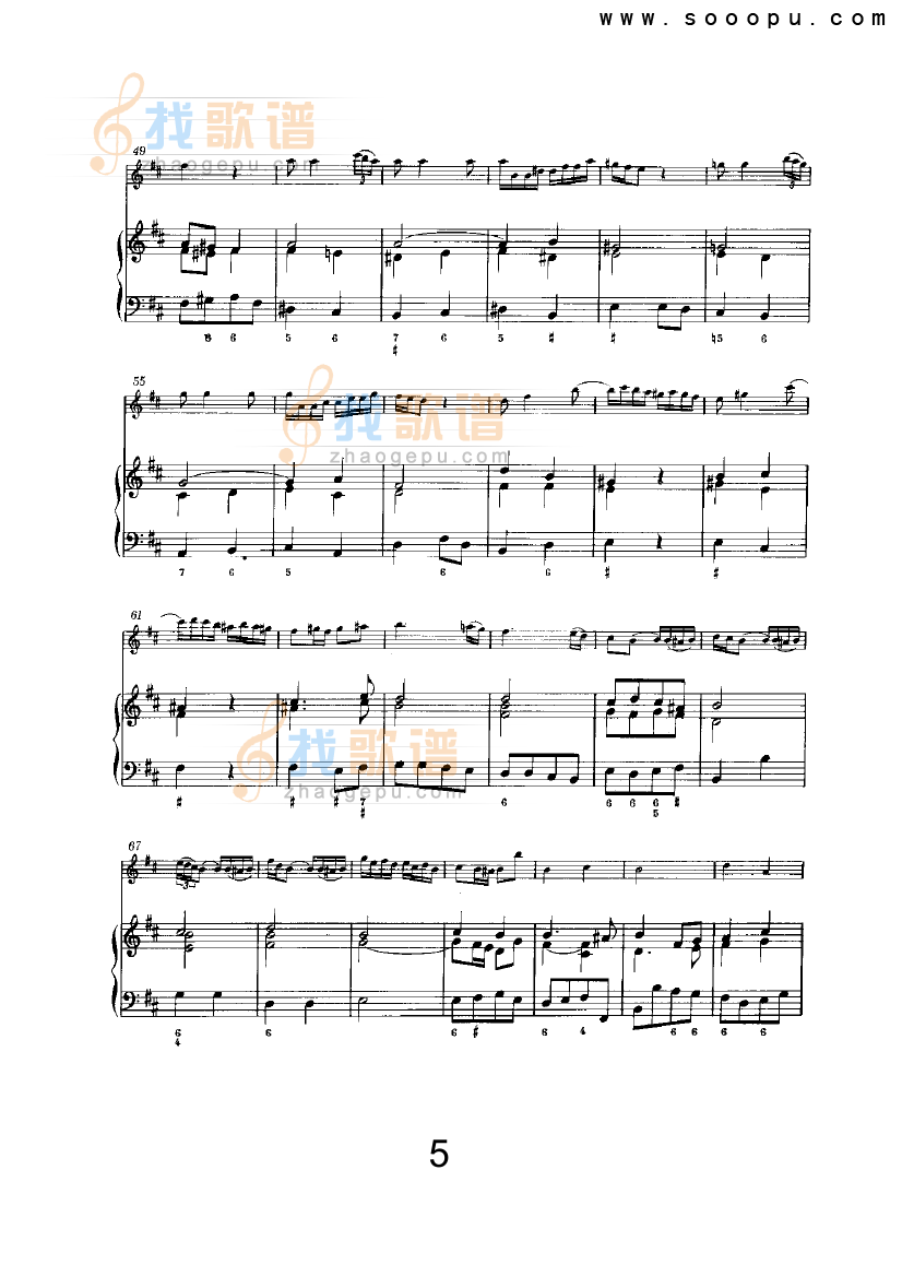 D大调第六奏鸣曲 