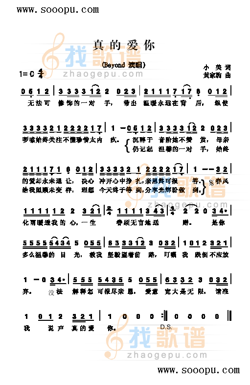 真的爱你 