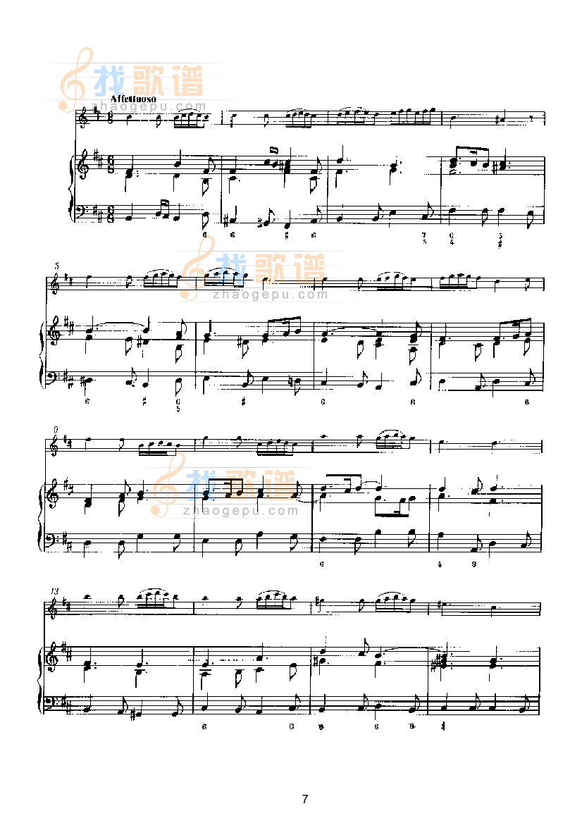 D大调第六奏鸣曲（钢伴） 