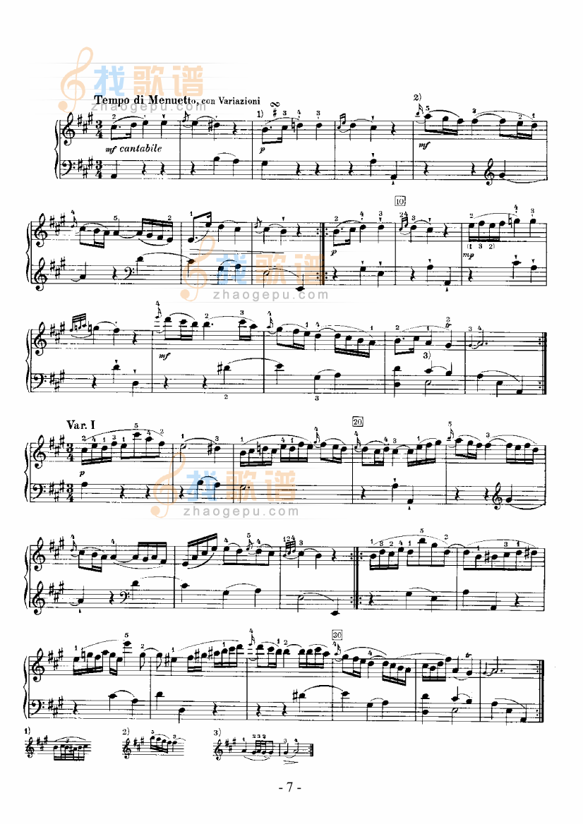 A大调奏鸣曲 