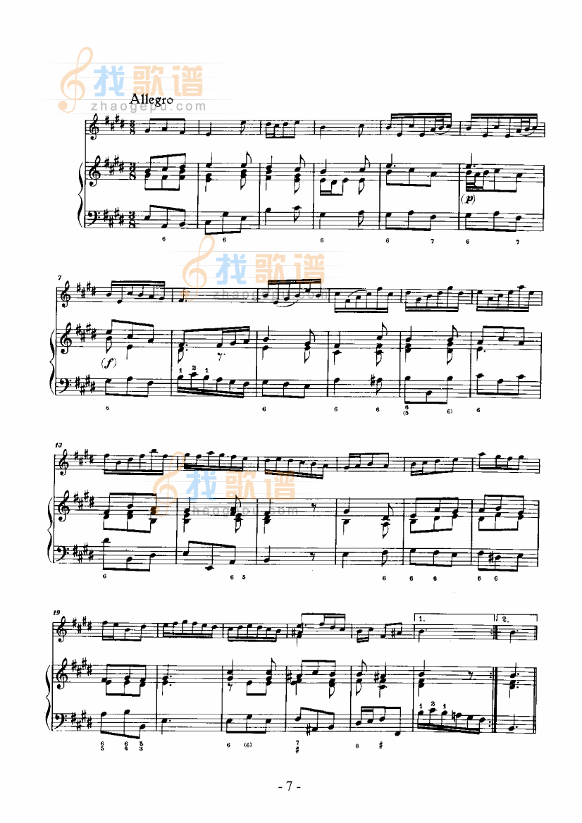 A大调奏鸣曲