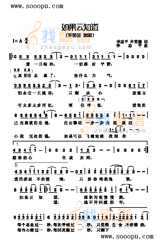 如果云知道 