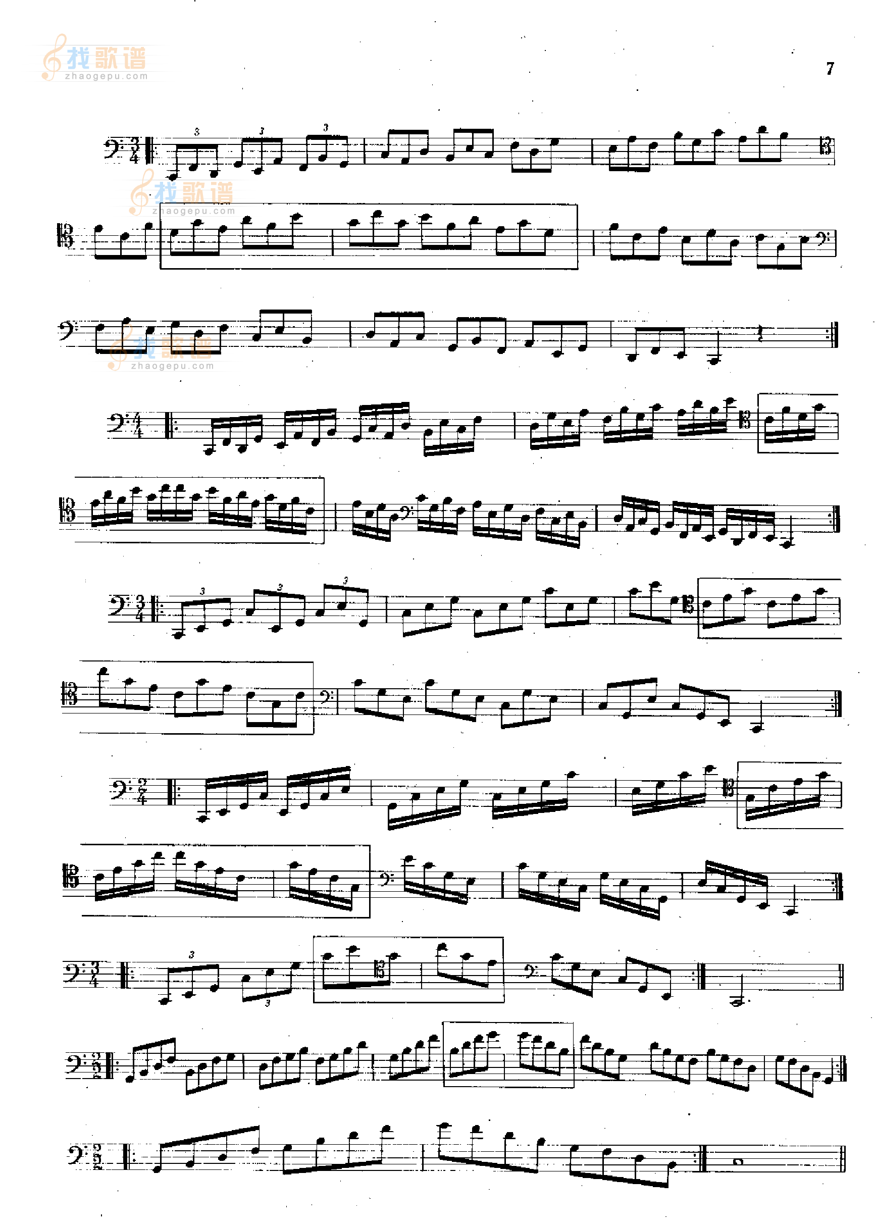 大管高级练习曲[每日练习]