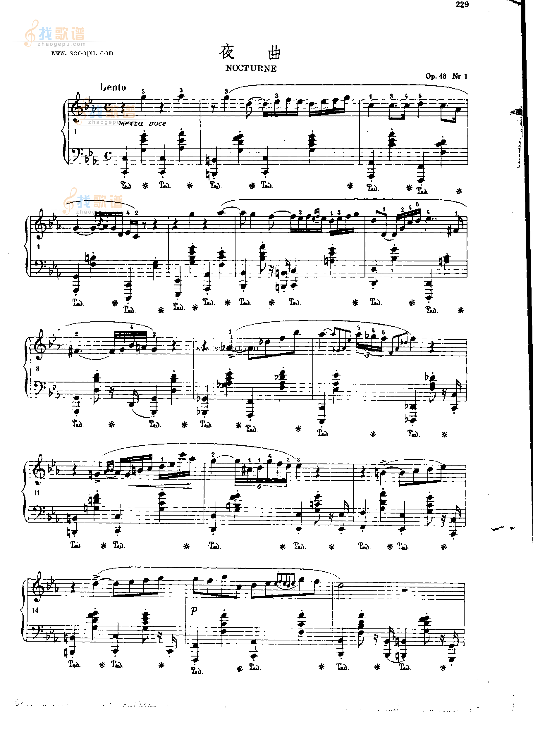 夜曲OP.48  Nr1 