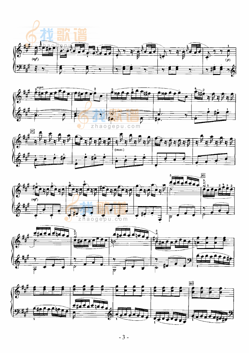 A大调奏鸣曲 