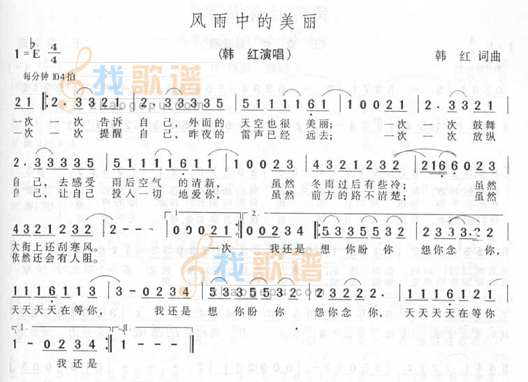 风雨中的美丽