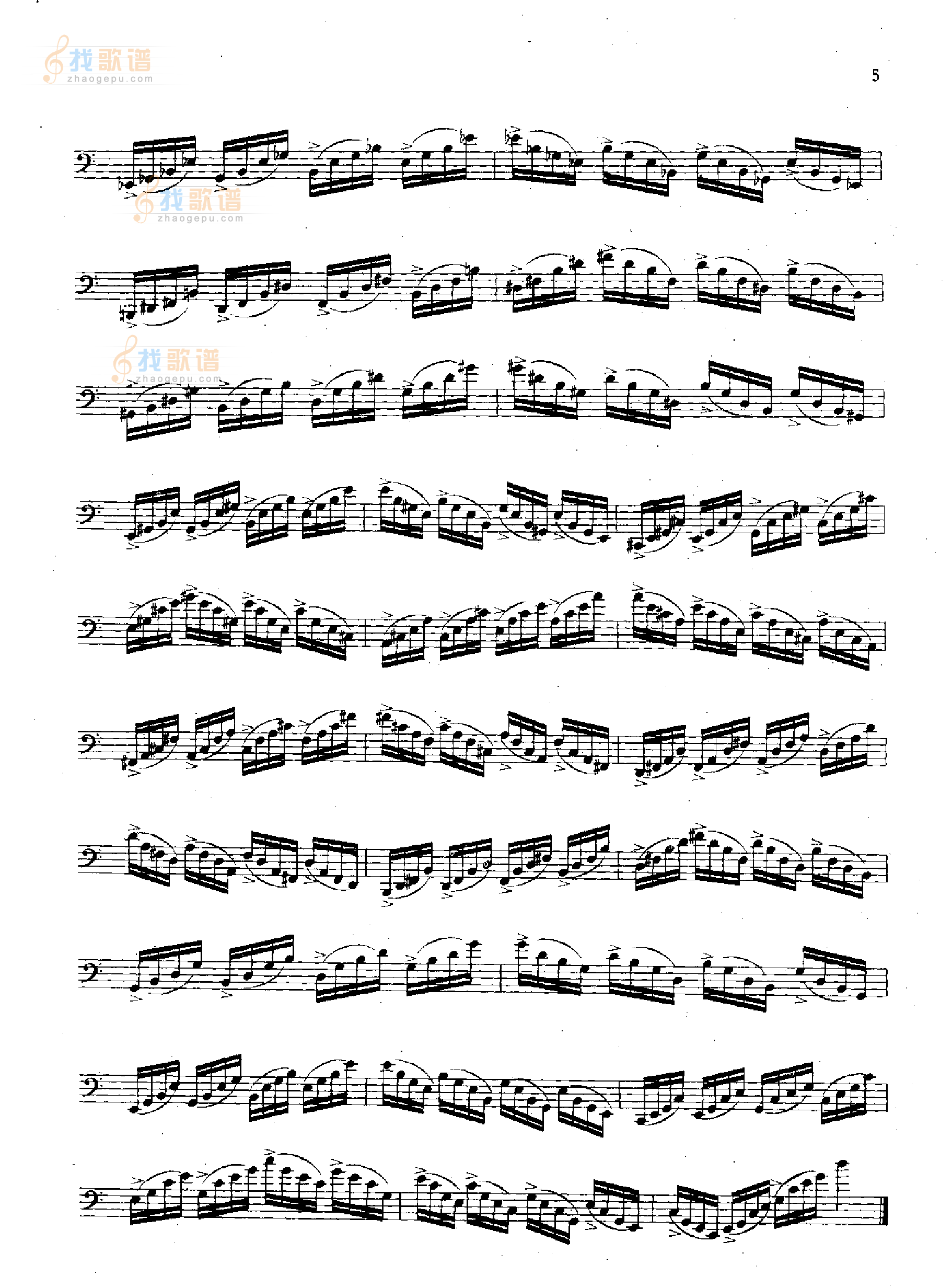 大管高级练习曲[每日练习]
