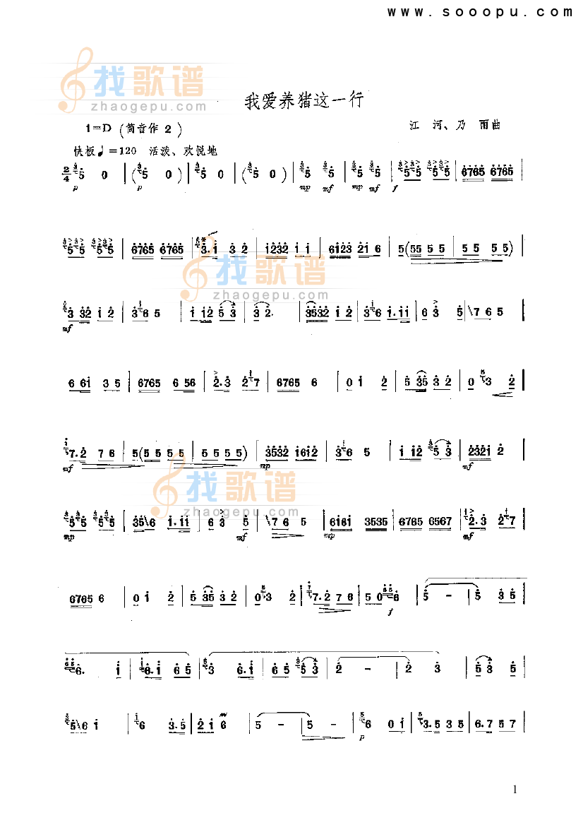 我爱养猪这一行