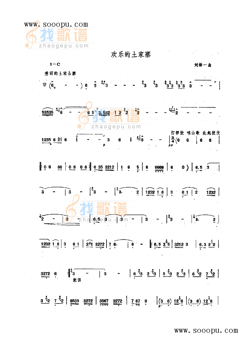 欢乐的土家寨
