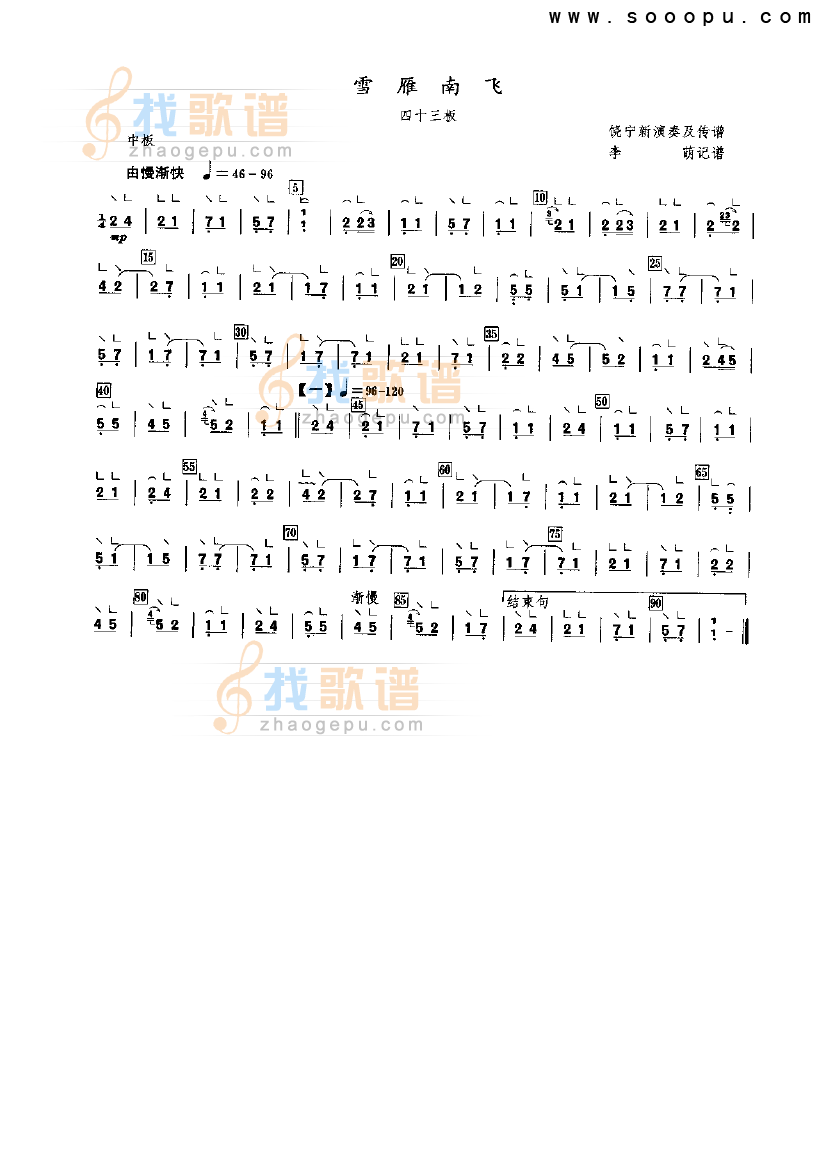 雪雁南飞