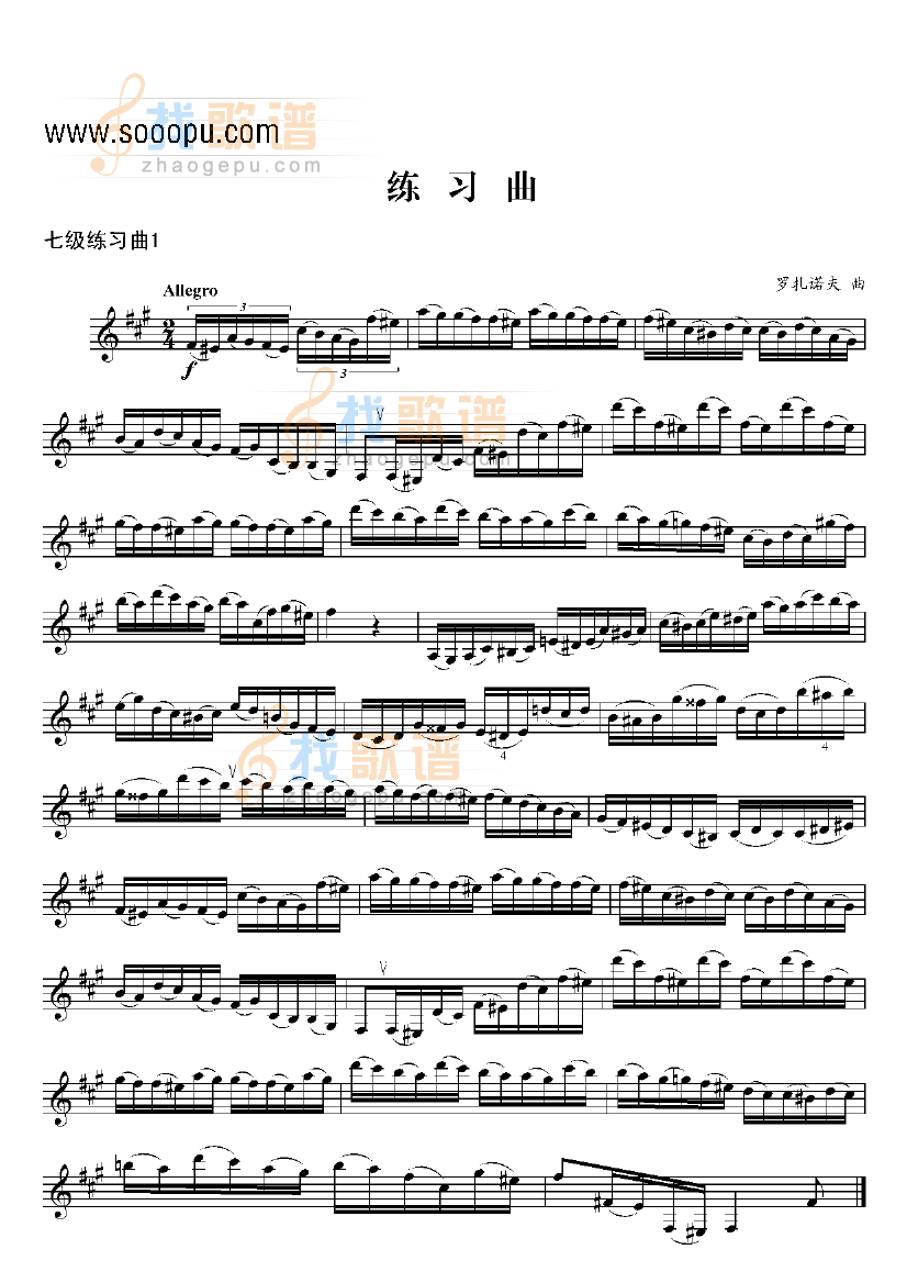 七级练习曲二首