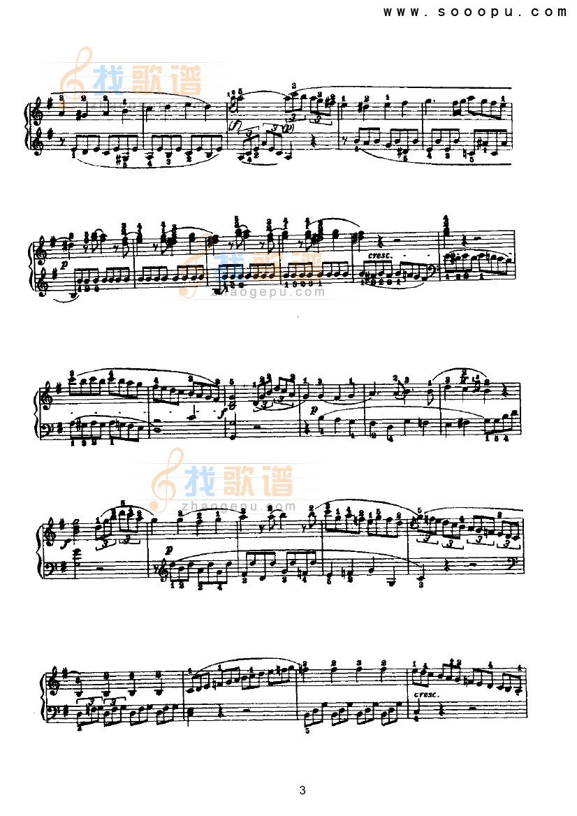 G大调奏鸣曲 