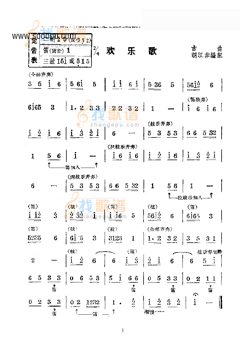 欢乐歌—国乐合奏曲