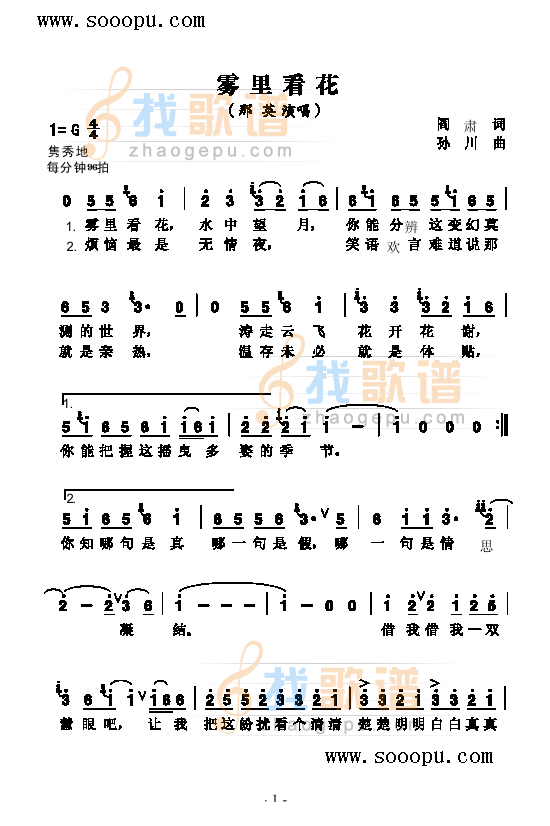雾里看花 