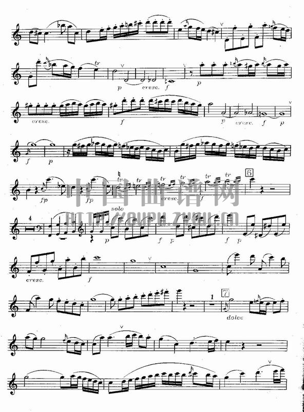 莫扎特C大调长笛协奏曲(Morzat C Major Concerto)(1-5页)