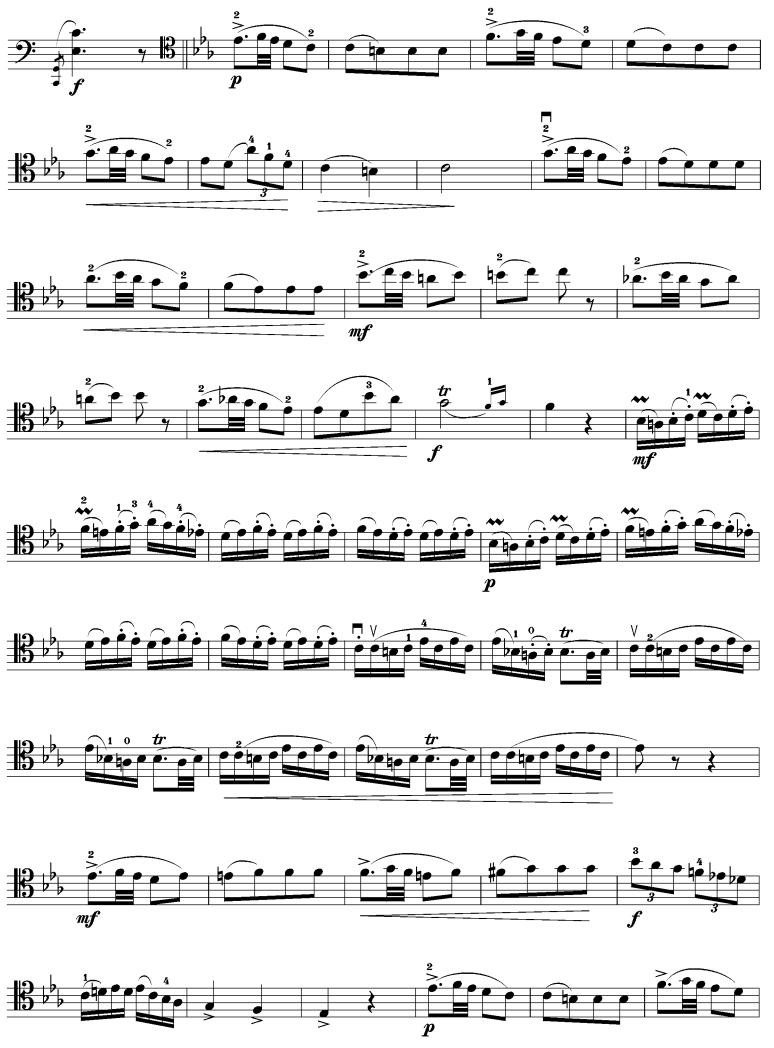 回旋曲(大提琴谱)