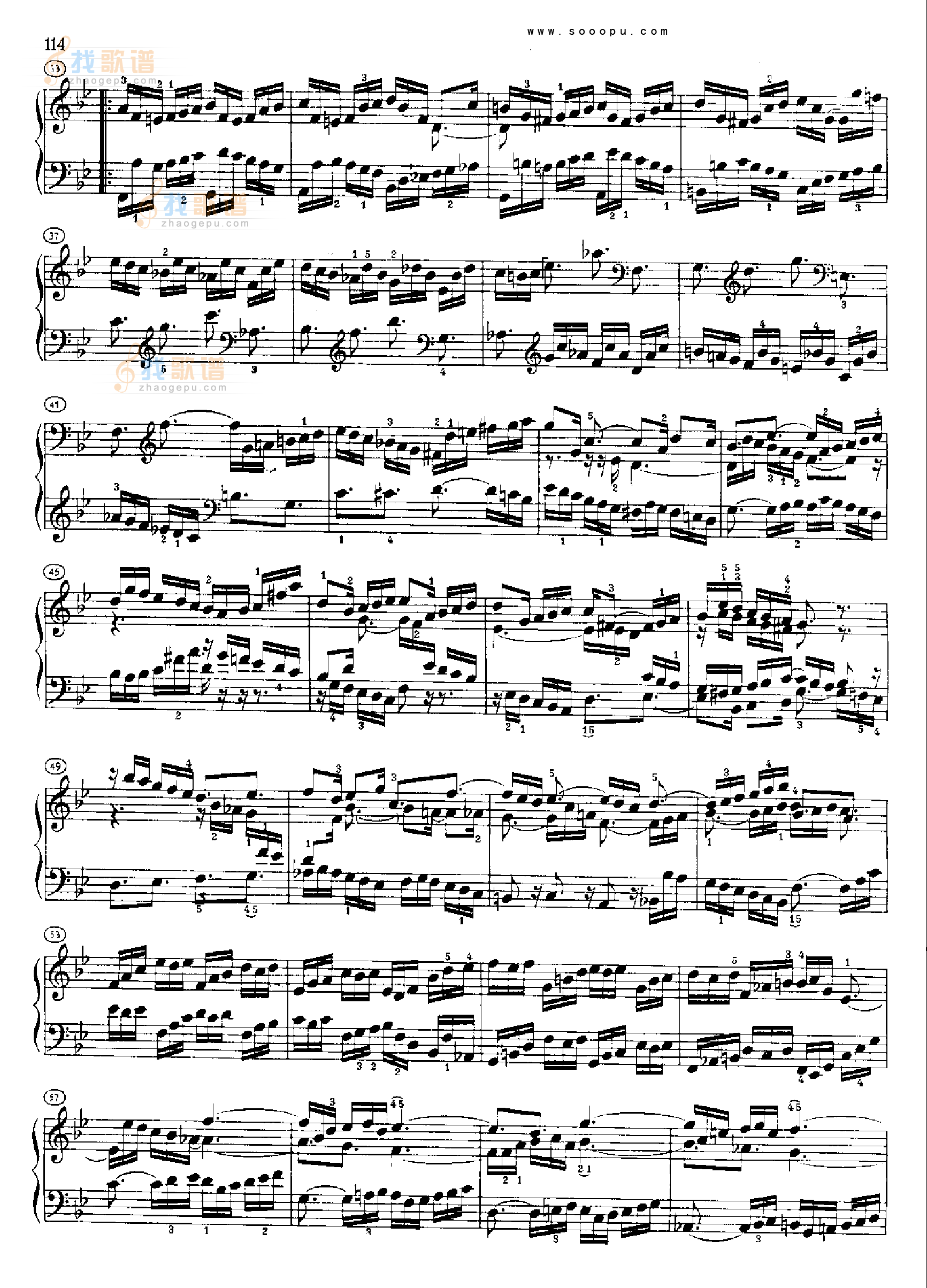 巴赫平均律曲集第二册第21首 