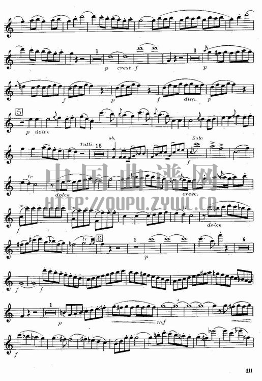 莫扎特C大调长笛协奏曲(Morzat C Major Concerto)(1-5页)